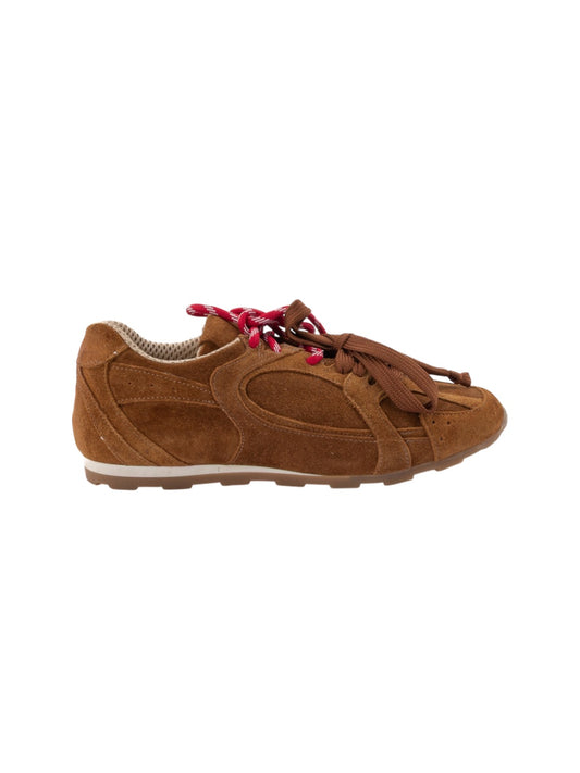 Sneakers suede Divine Follie cuoio