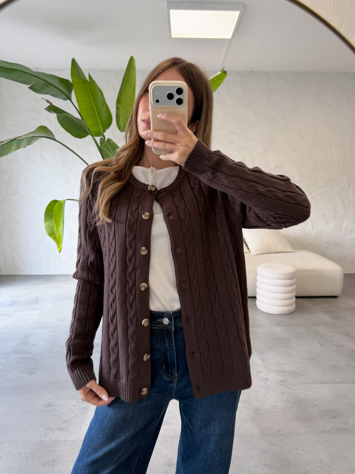 Cardigan trecce