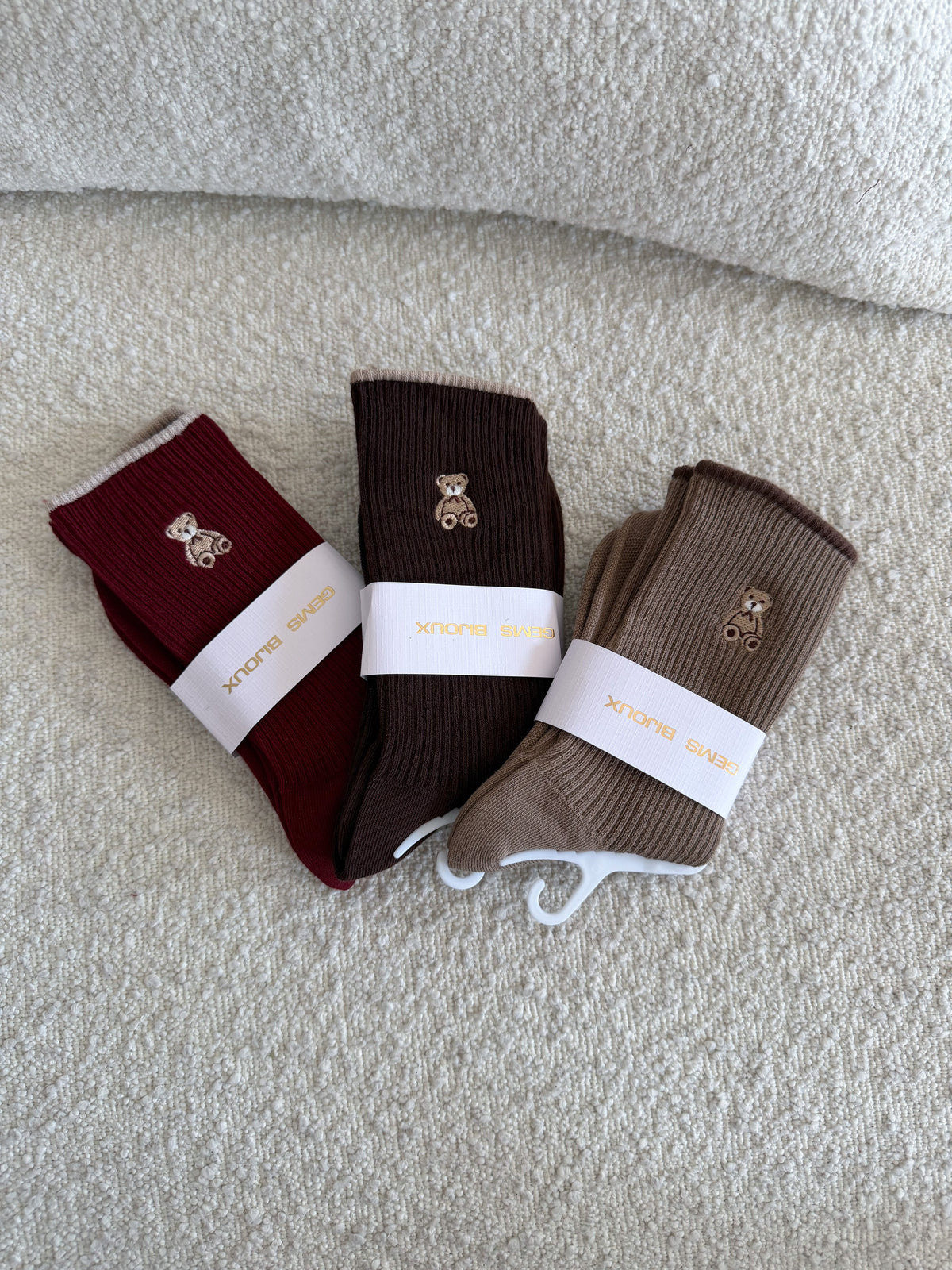 Calzini Teddy ricamo