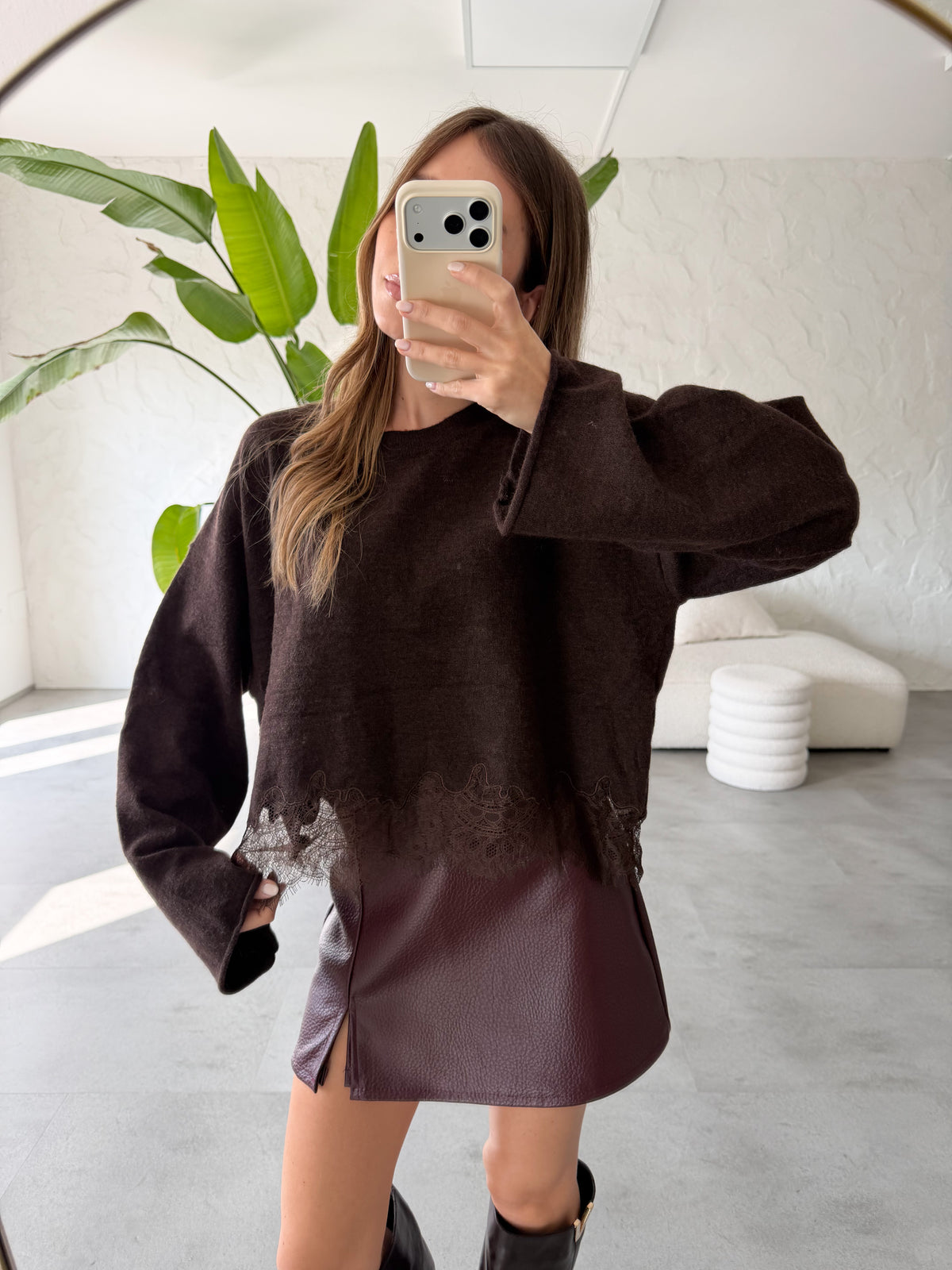 Maglione pizzo