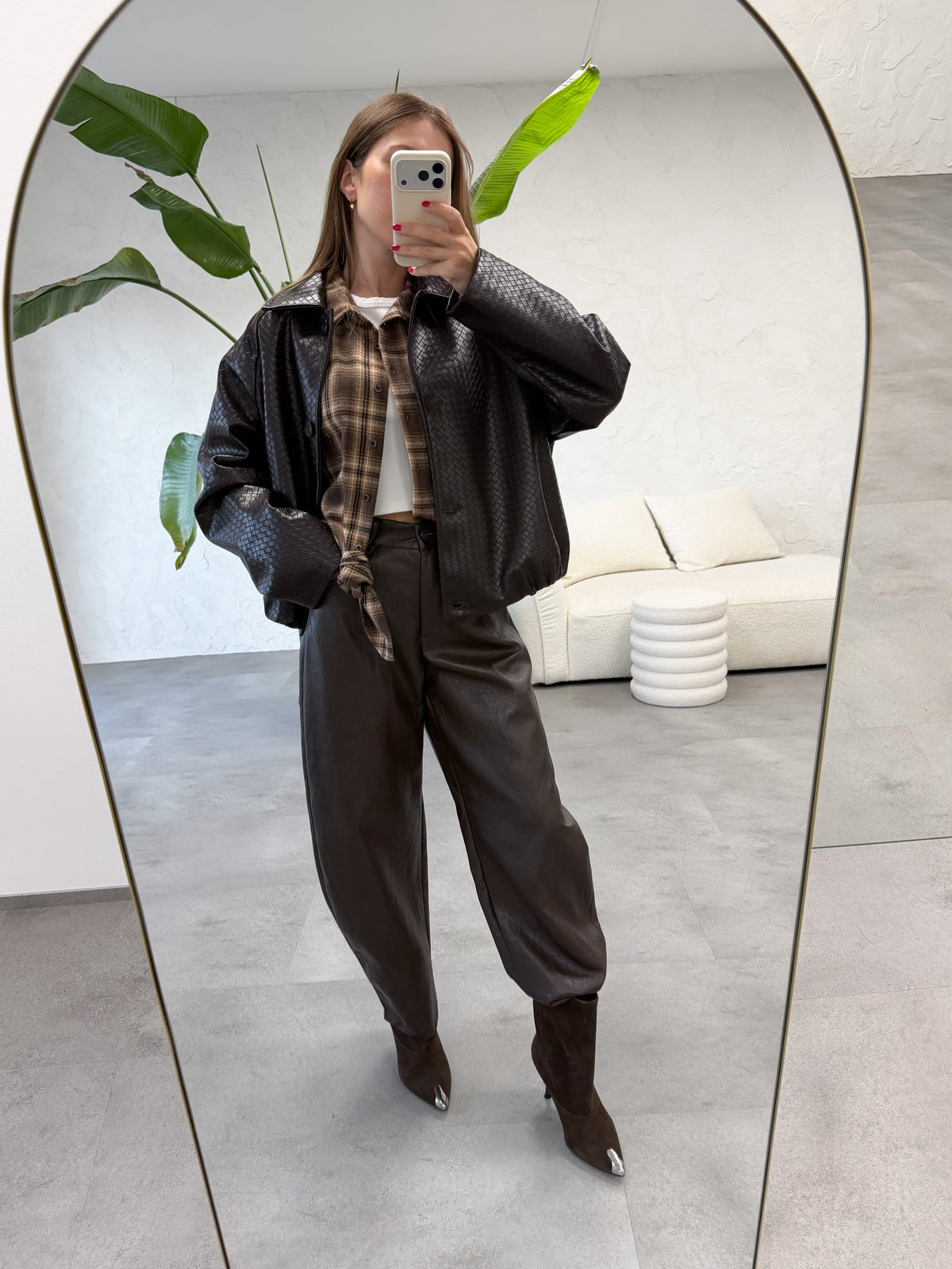 Camicia check nodo
