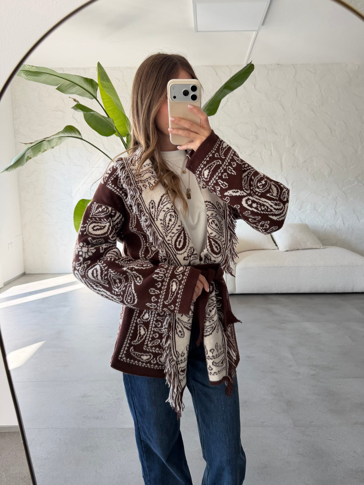 Cardigan bandana medio