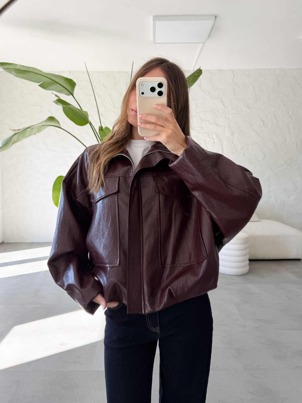Bomber ecopelle tasche