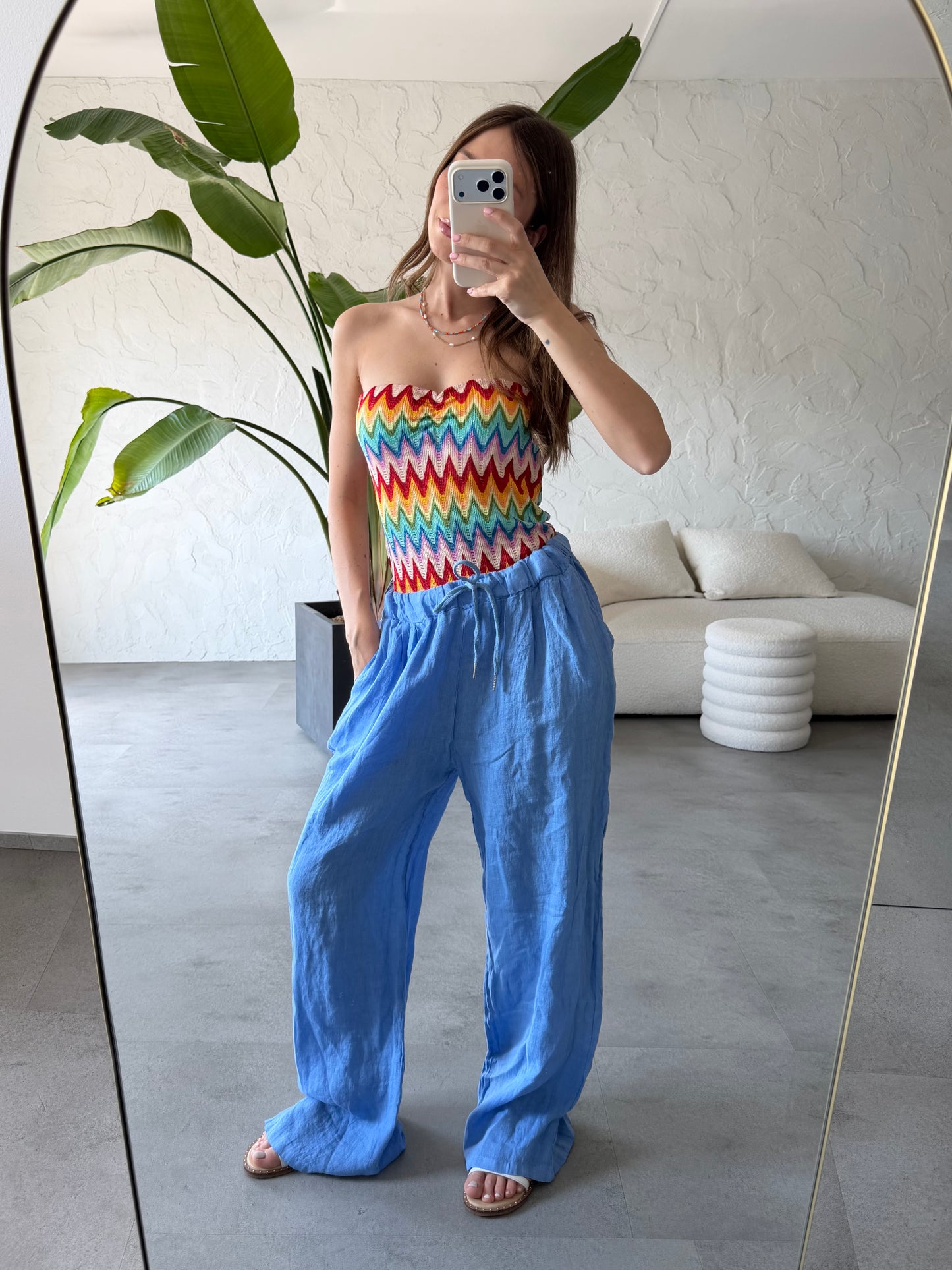 Pantalone palazzo lino