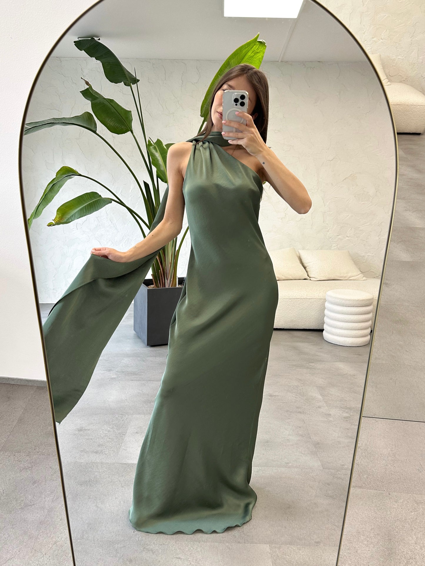 Abito fascia satin