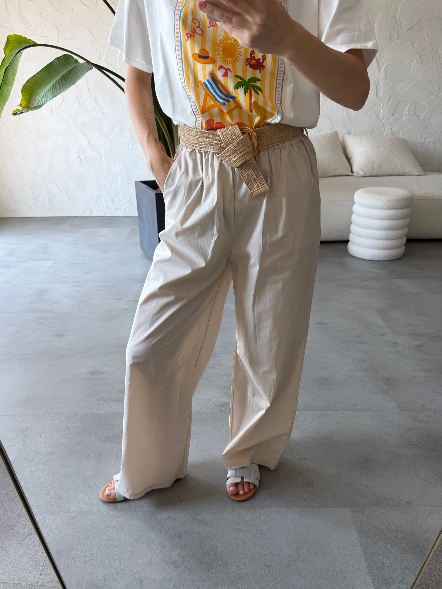 Pantalone tela cotone