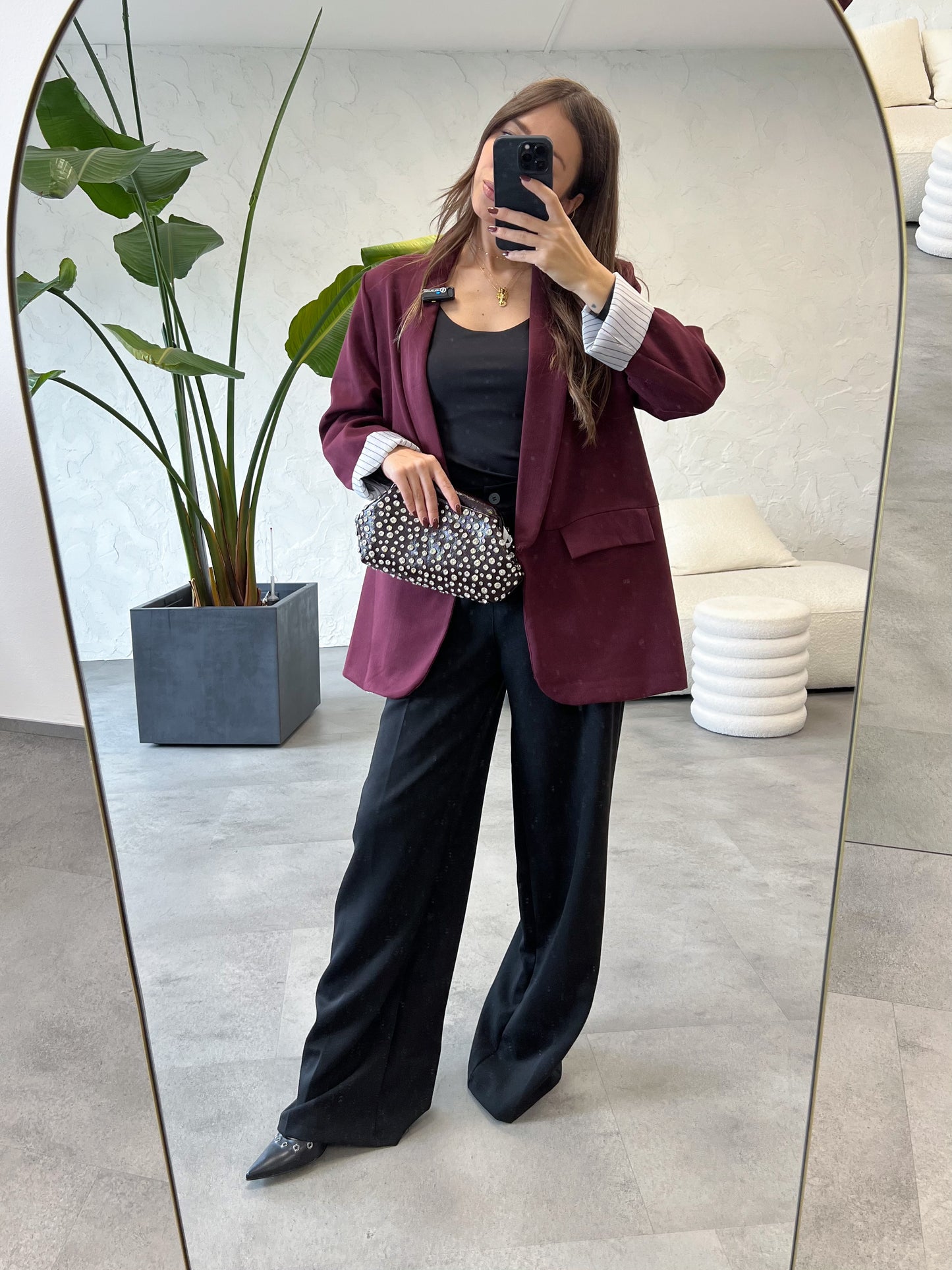 Blazer fodera righe