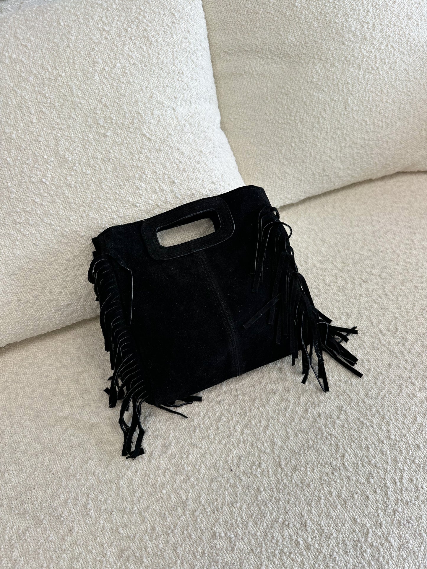 Mini borsa suede e frange