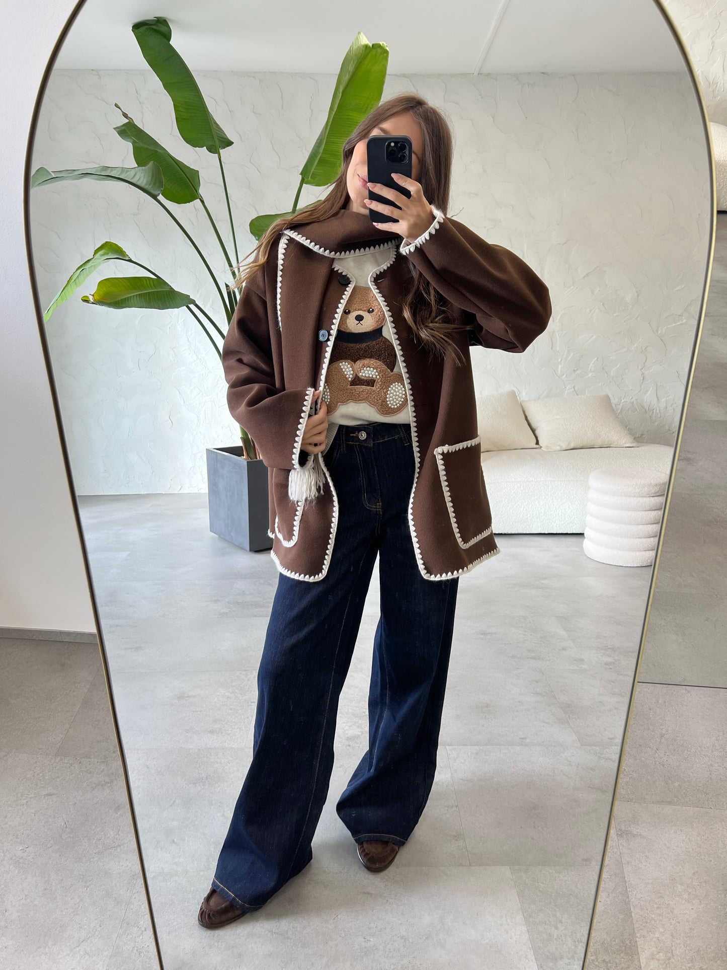 Cappotto con impunture