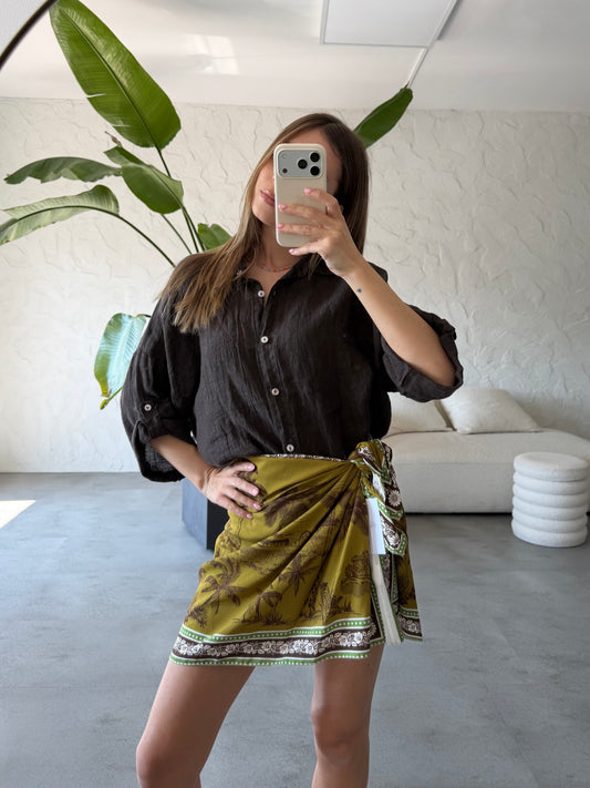 Gonna pareo palme verde