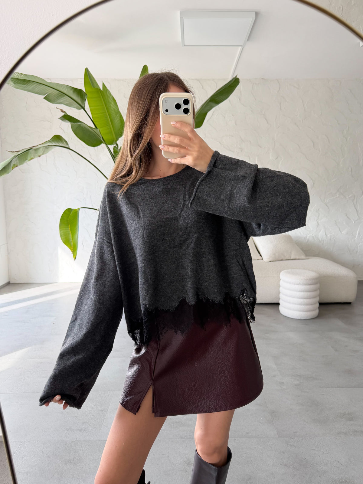 Maglione pizzo