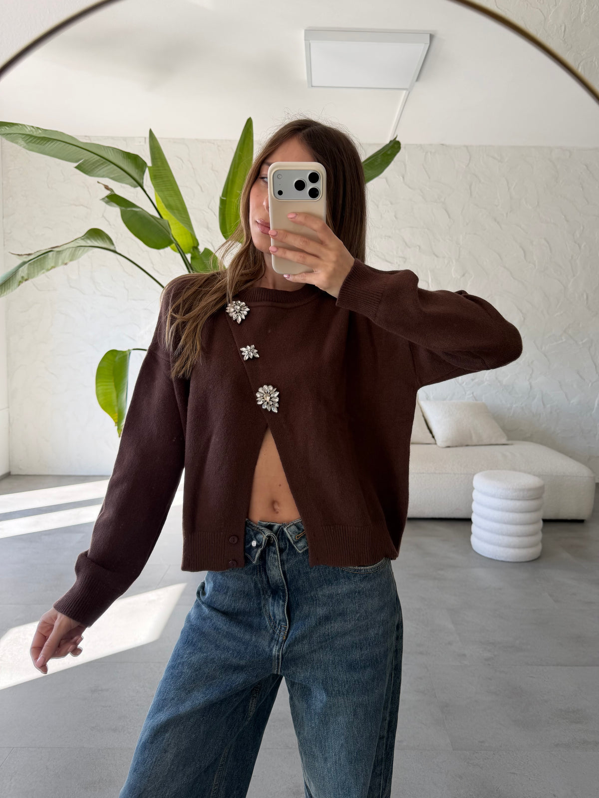 Maglione dettaglio brillanti