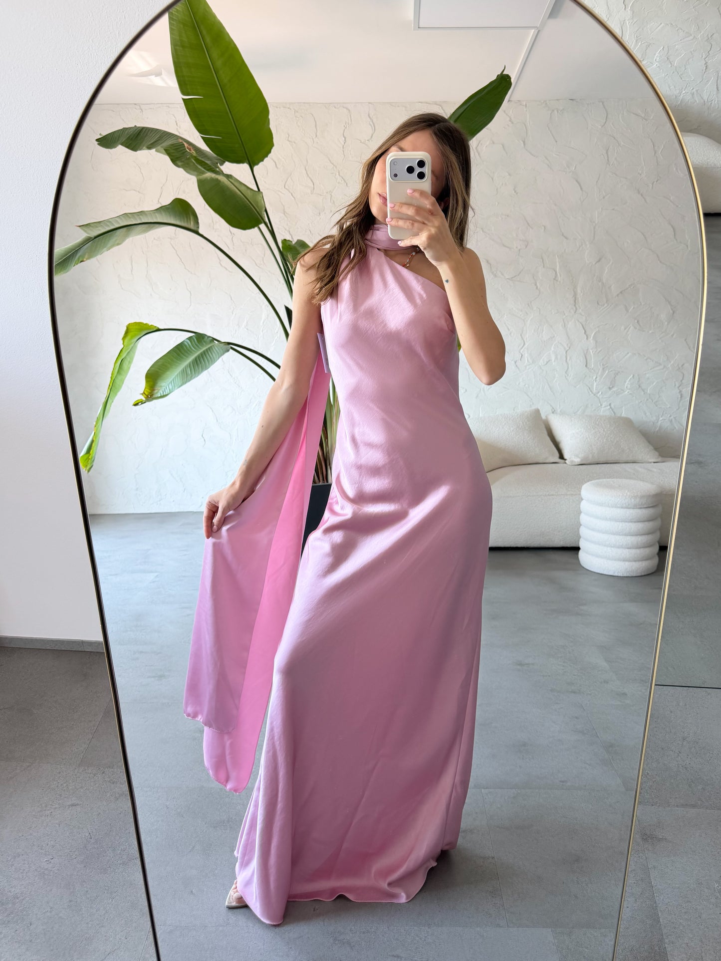 Abito fascia satin