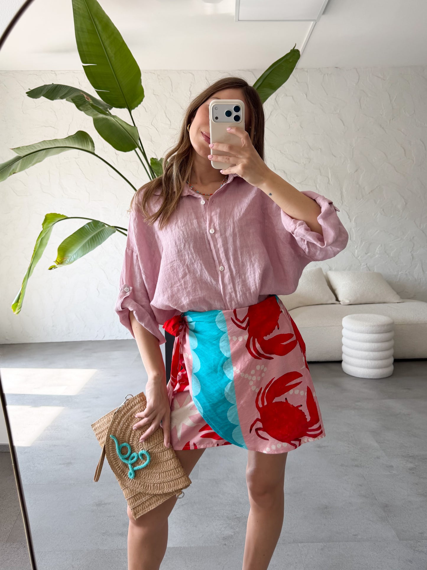 Camicia lino maniche corte