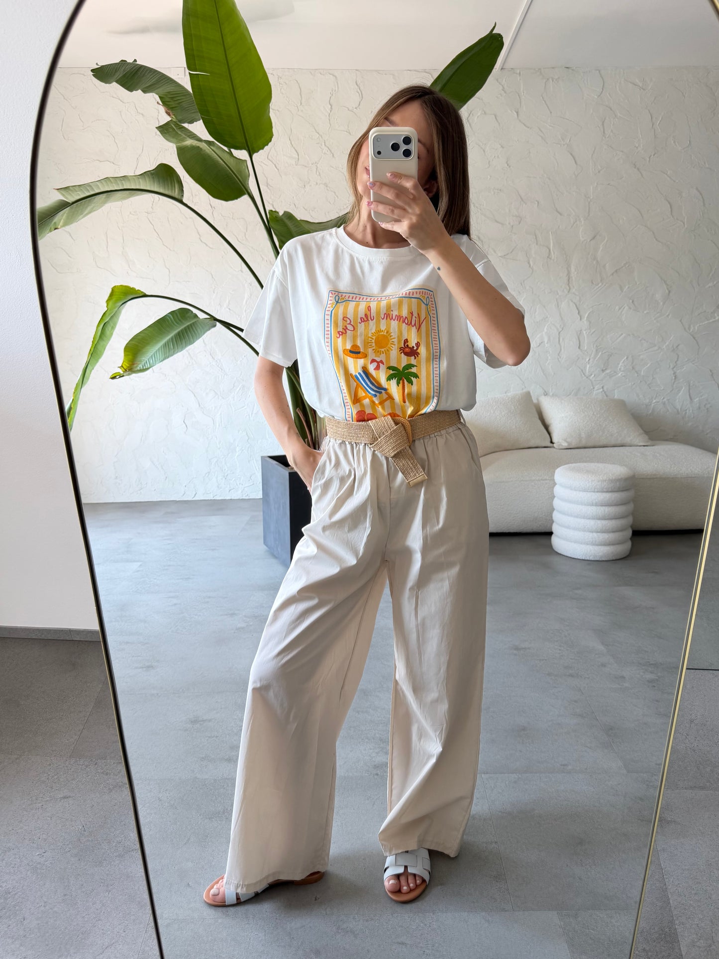 Pantalone tela cotone