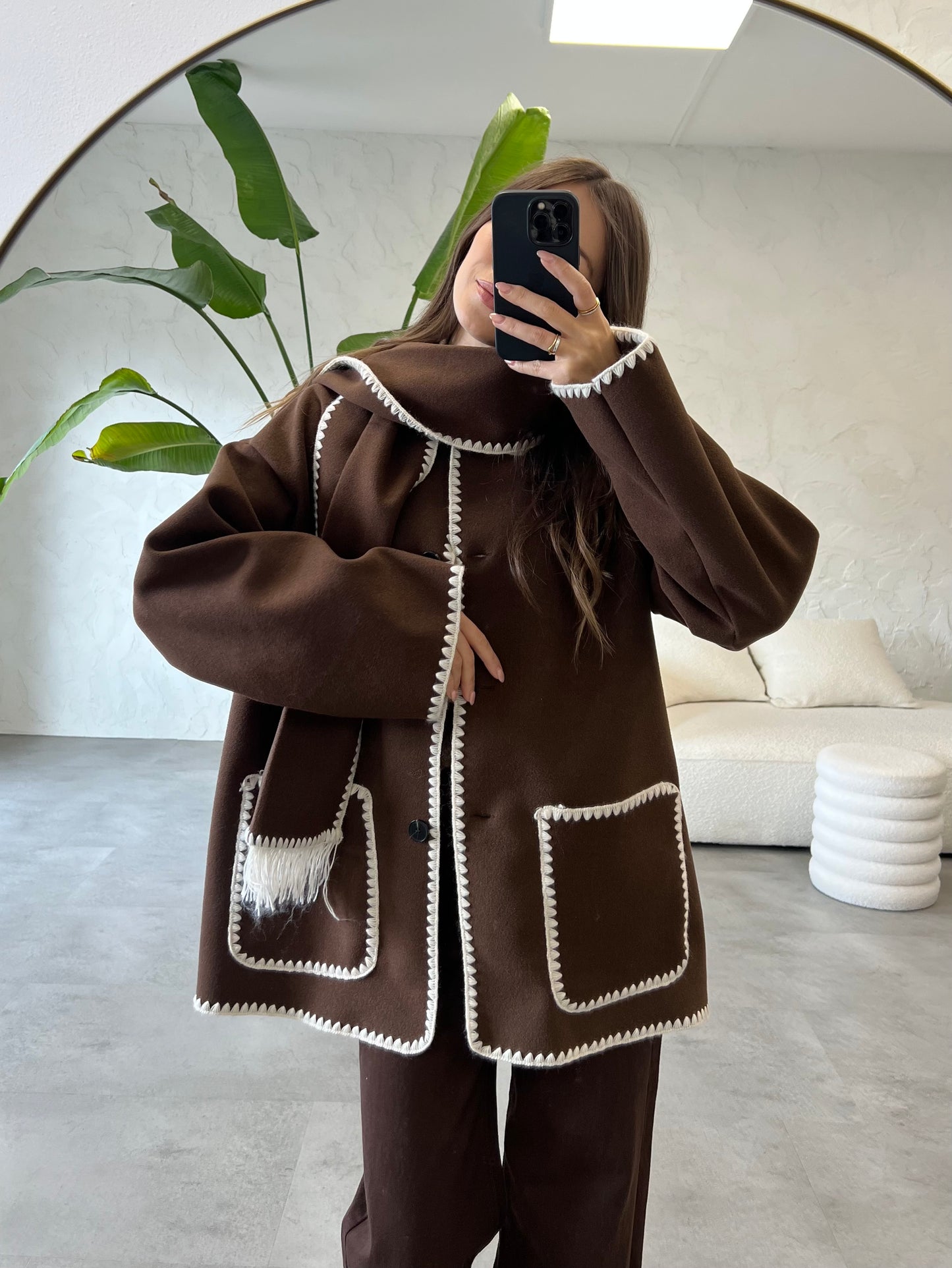 Cappotto con impunture