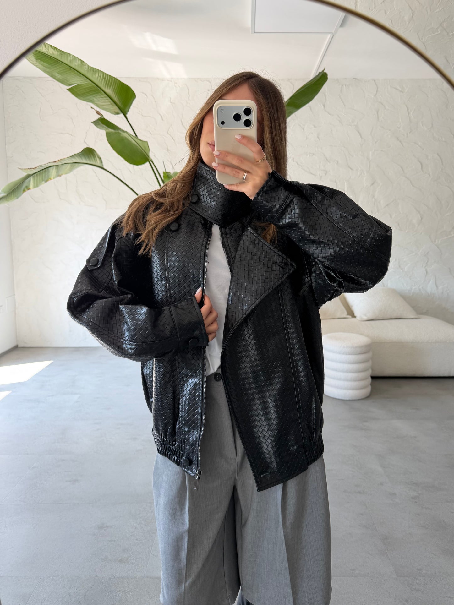 Bomber ecopelle bottega