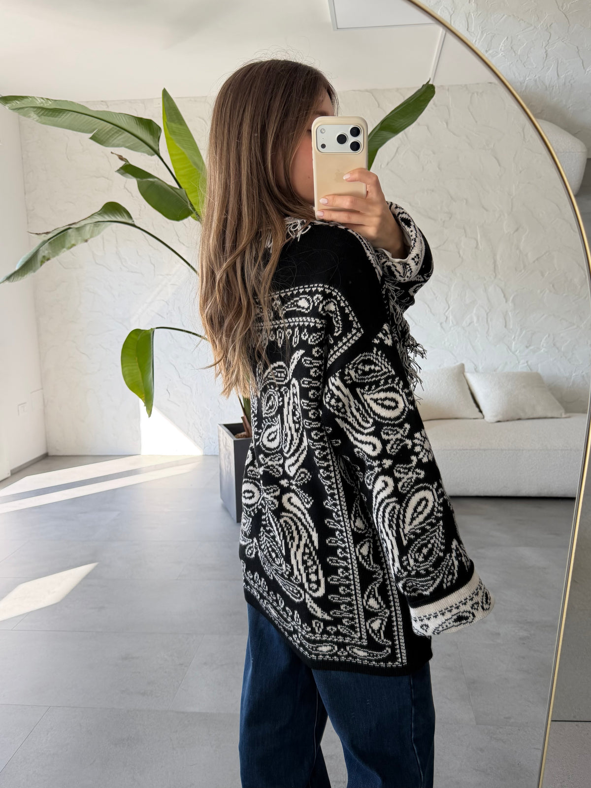 Cardigan bandana medio