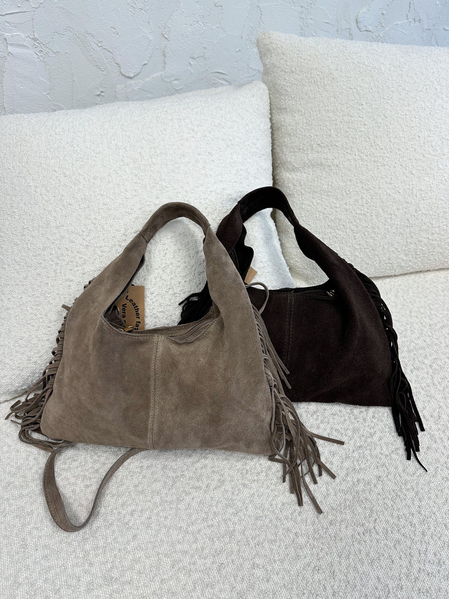 Borsa suede frange