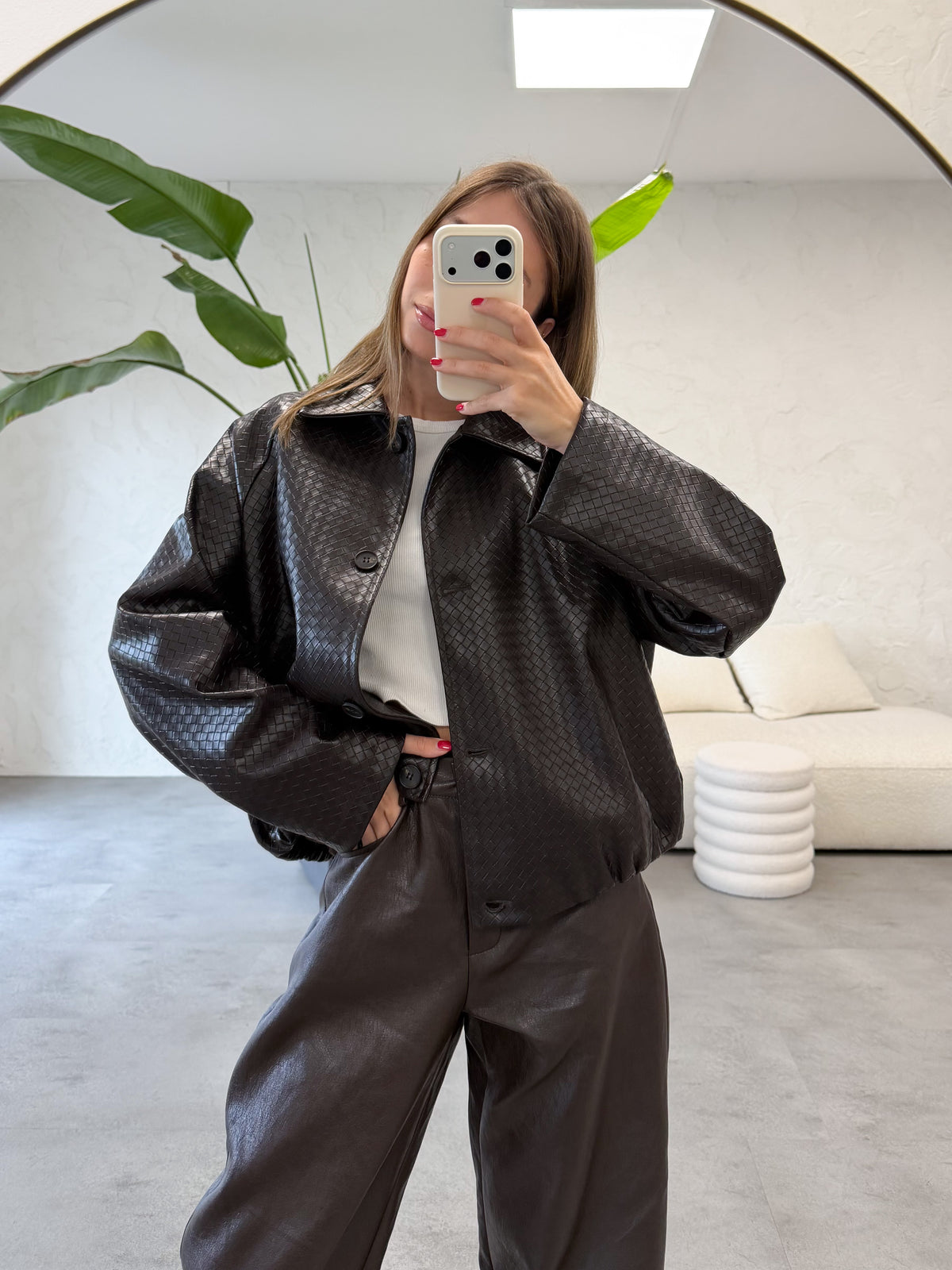 Bomber ecopelle bottega