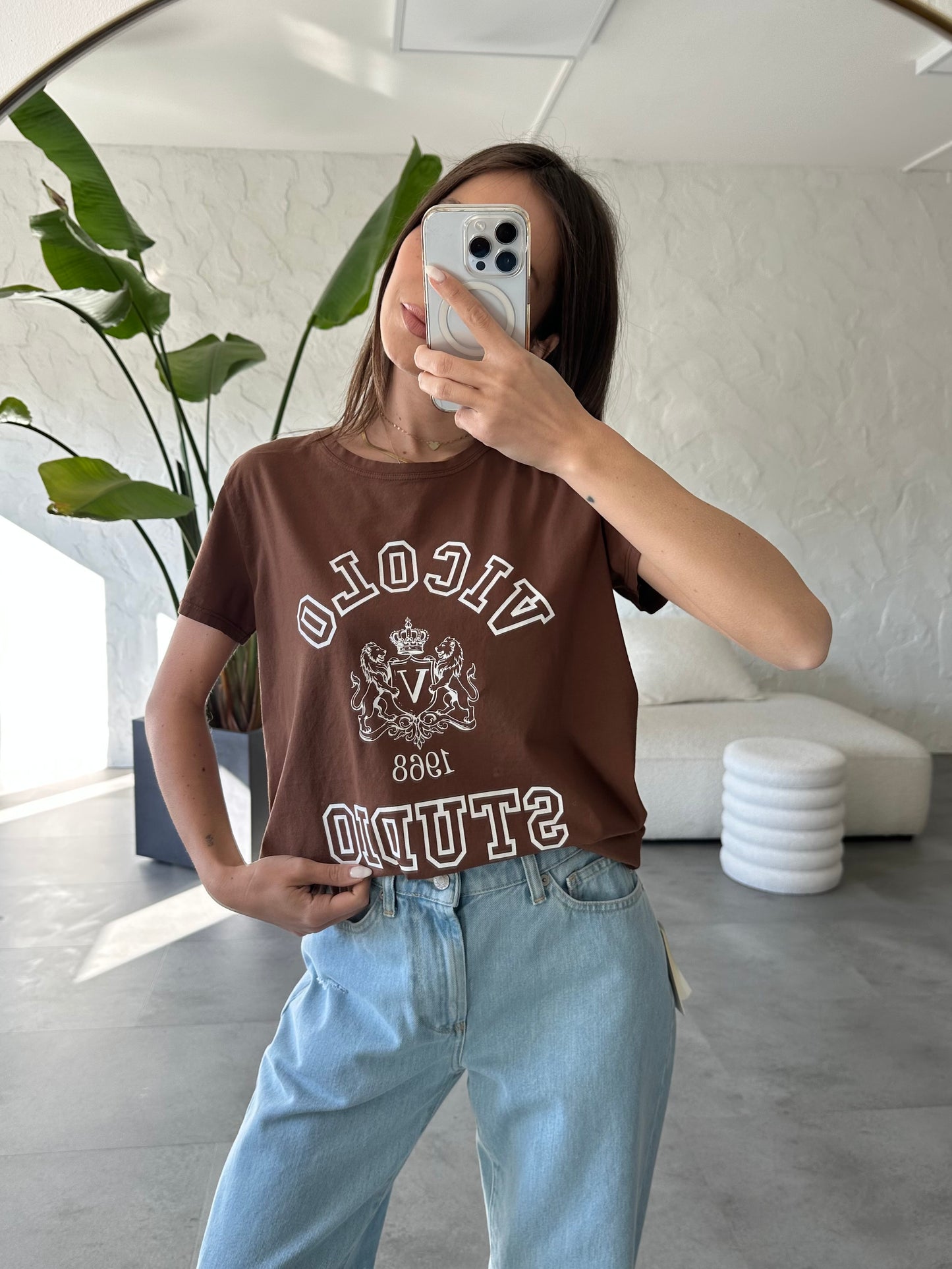 T-shirt brown Vicolo