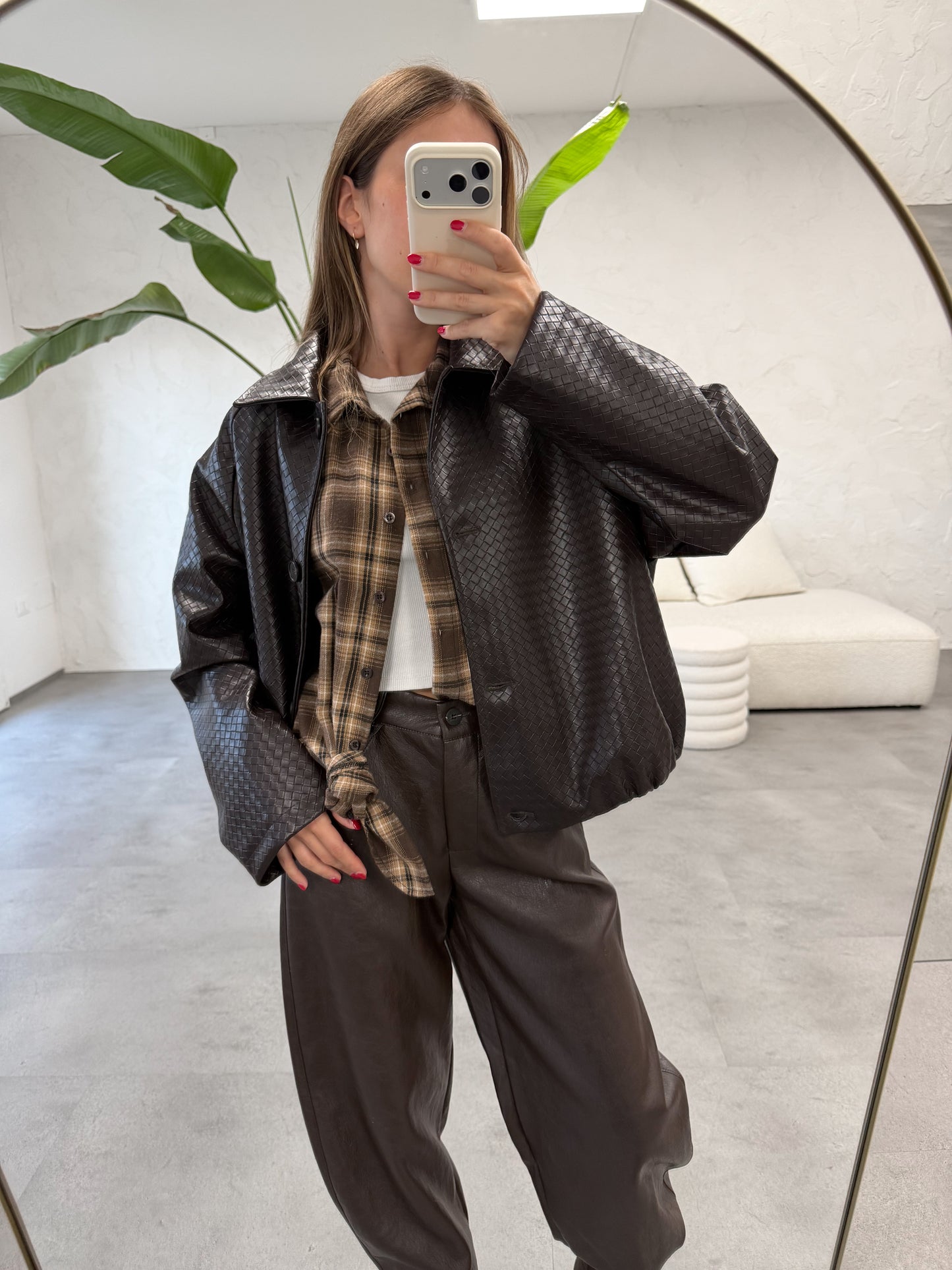Bomber ecopelle bottega