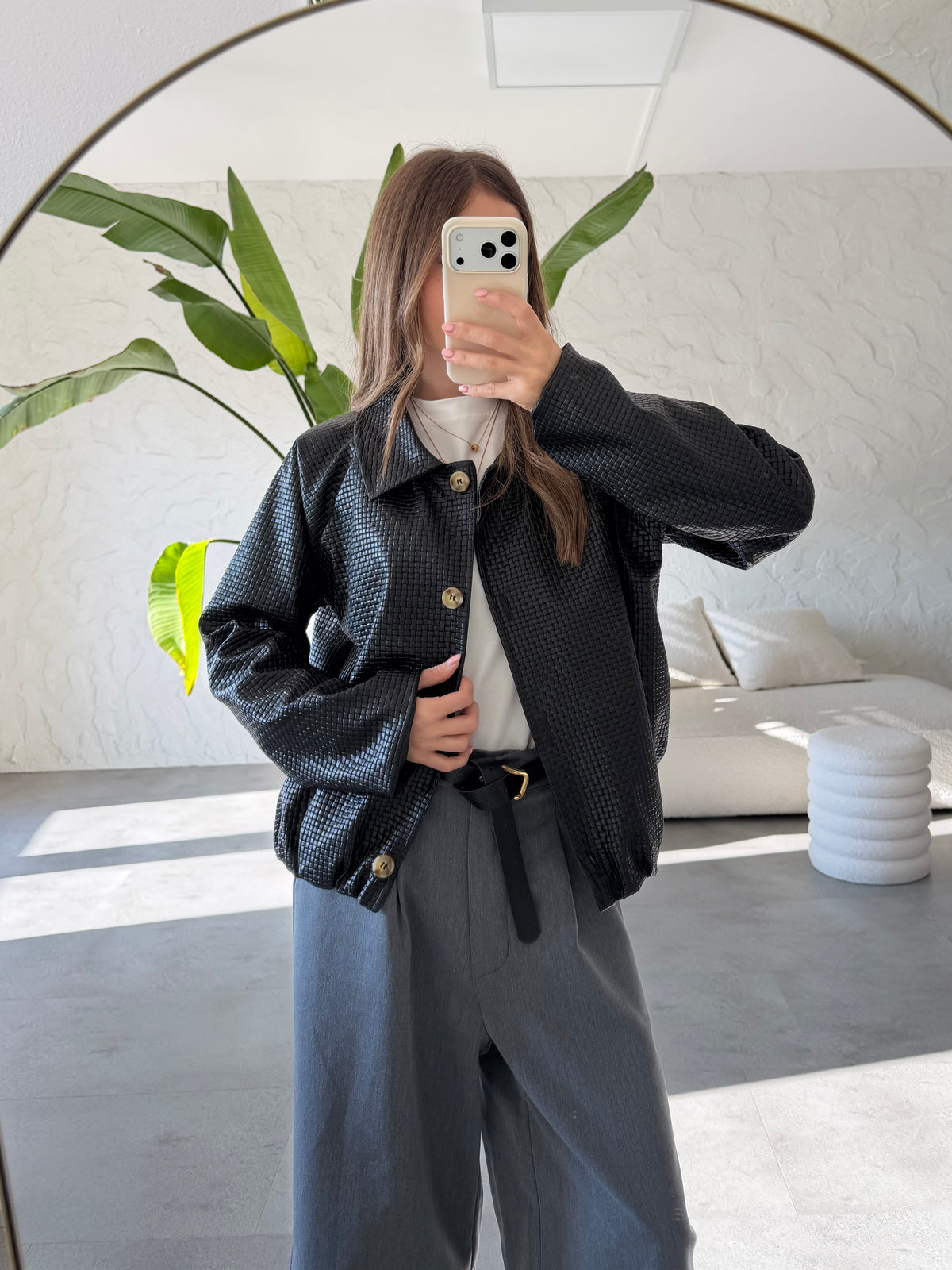 Bomber ecopelle bottega