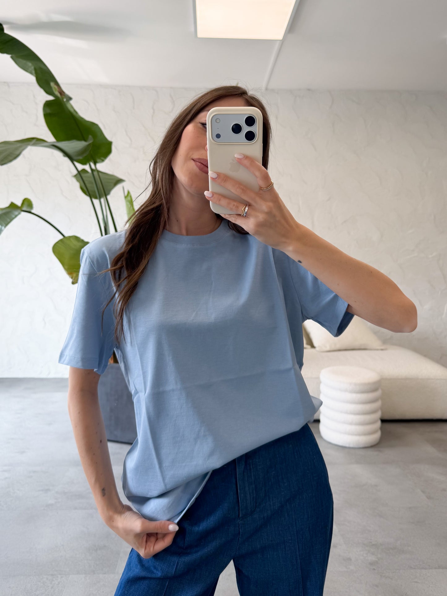 T-shirt basic over