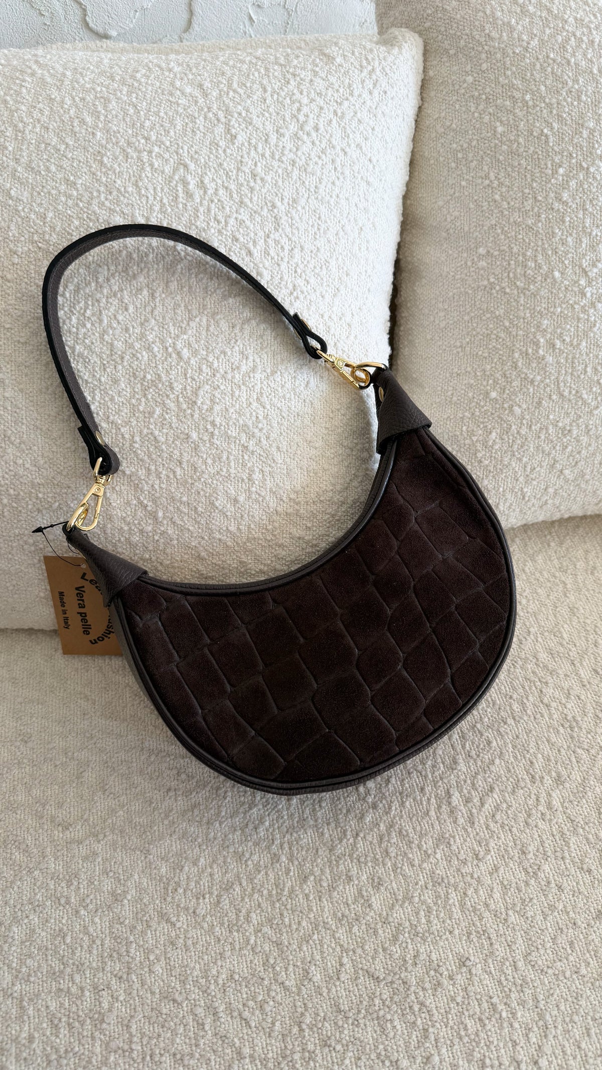 Borsa camoscio cocco