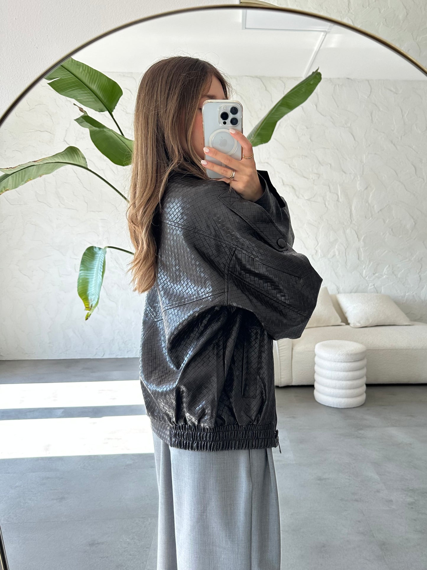 Bomber ecopelle bottega