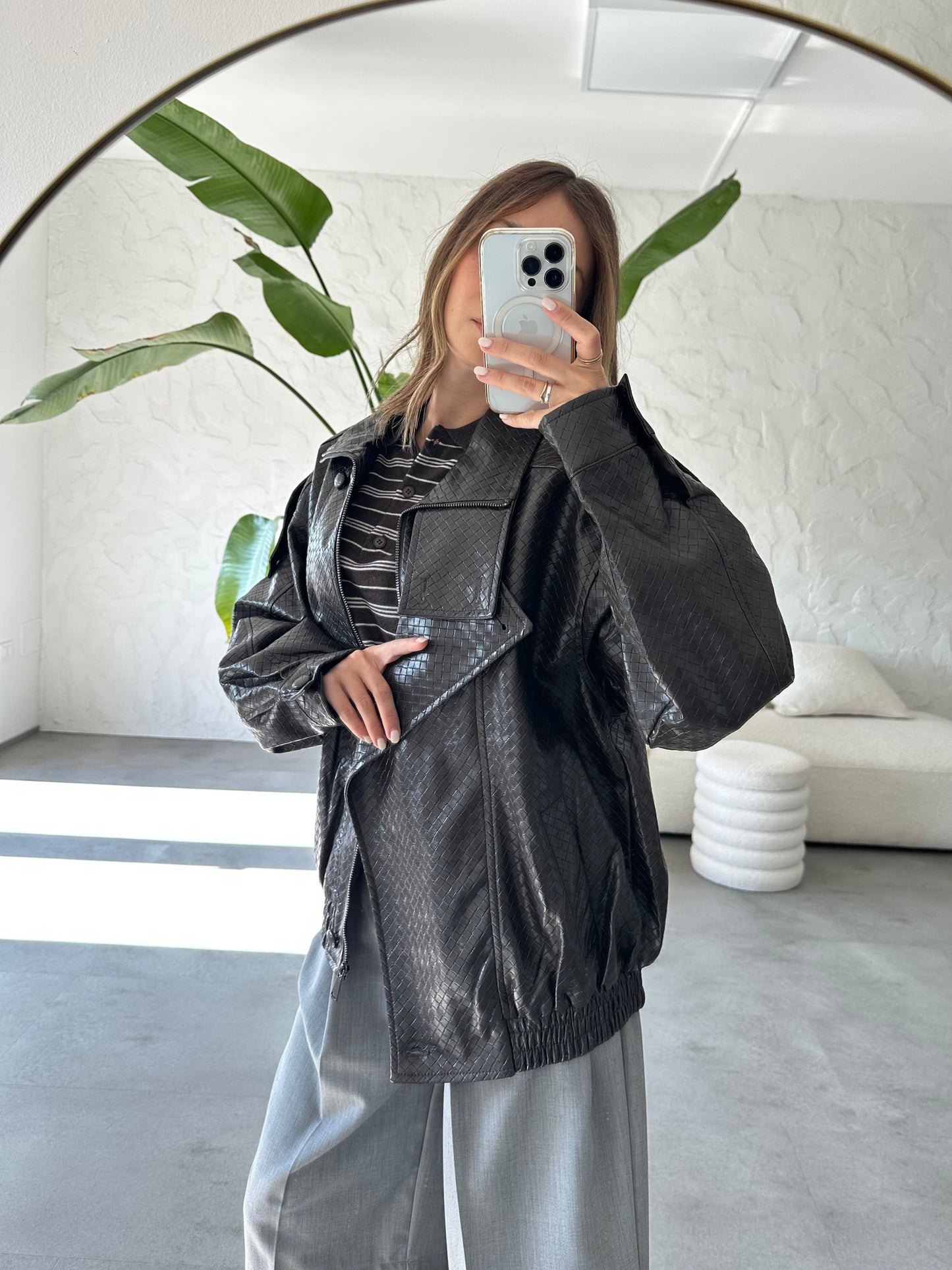 Bomber ecopelle bottega