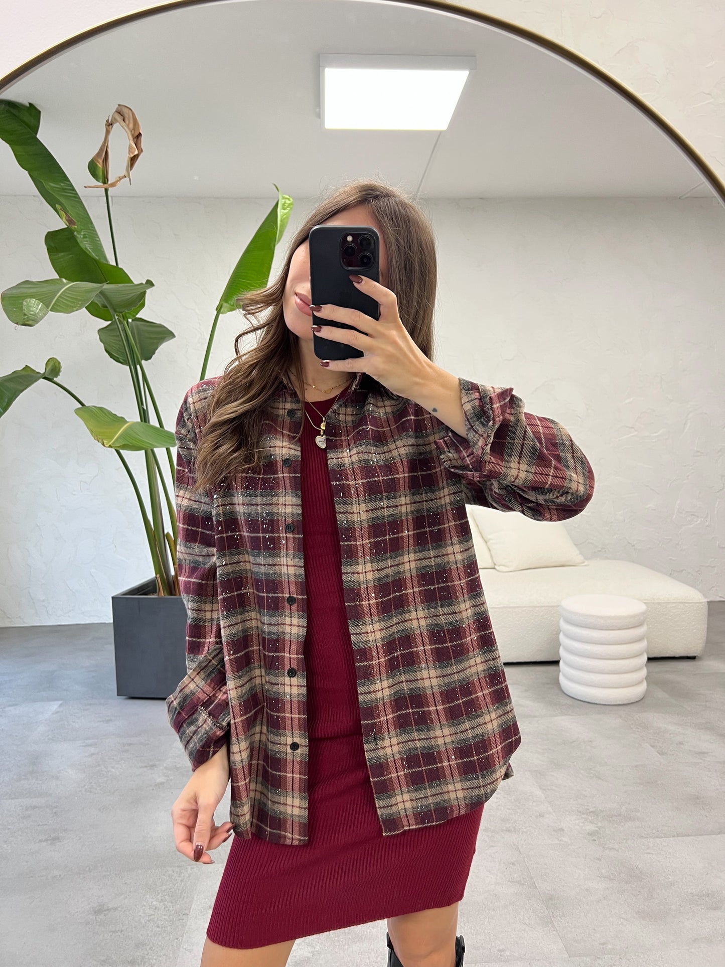 Camicia quadri brillanti