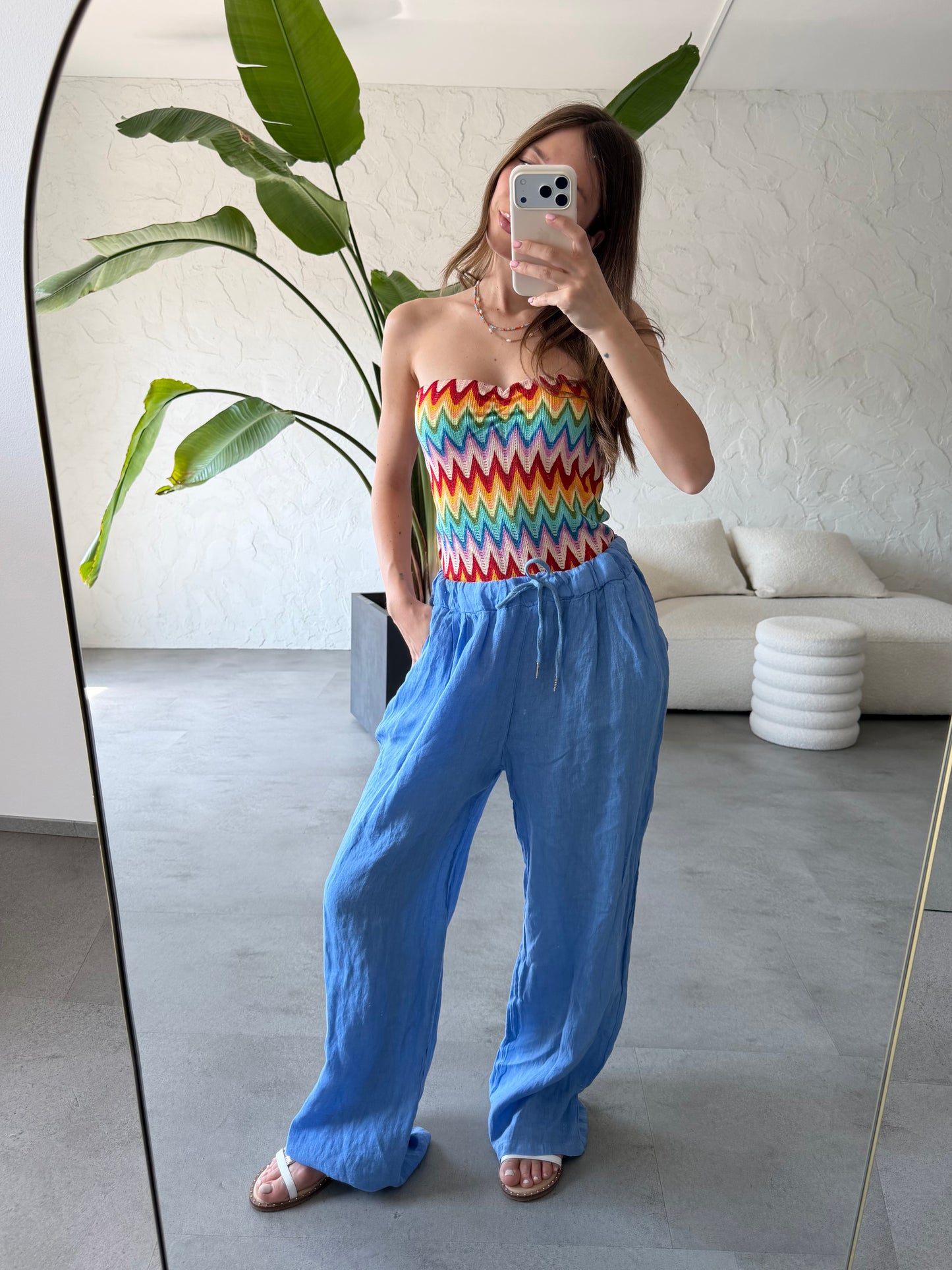 Pantalone palazzo lino