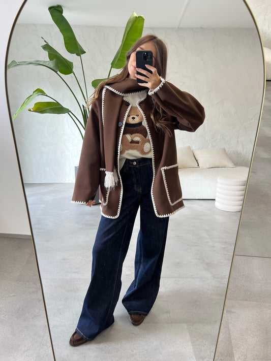 Cappotto con impunture