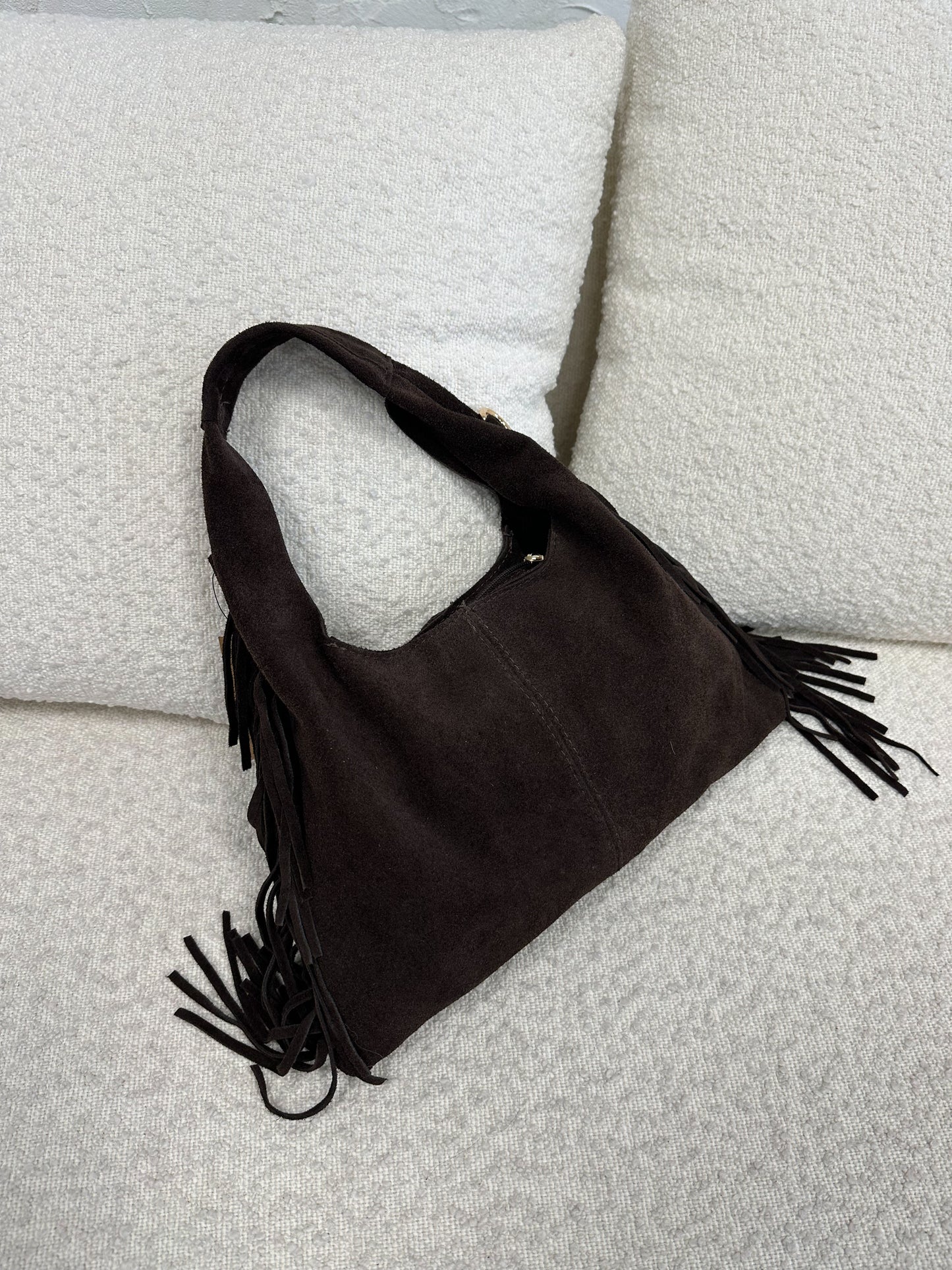 Borsa suede frange