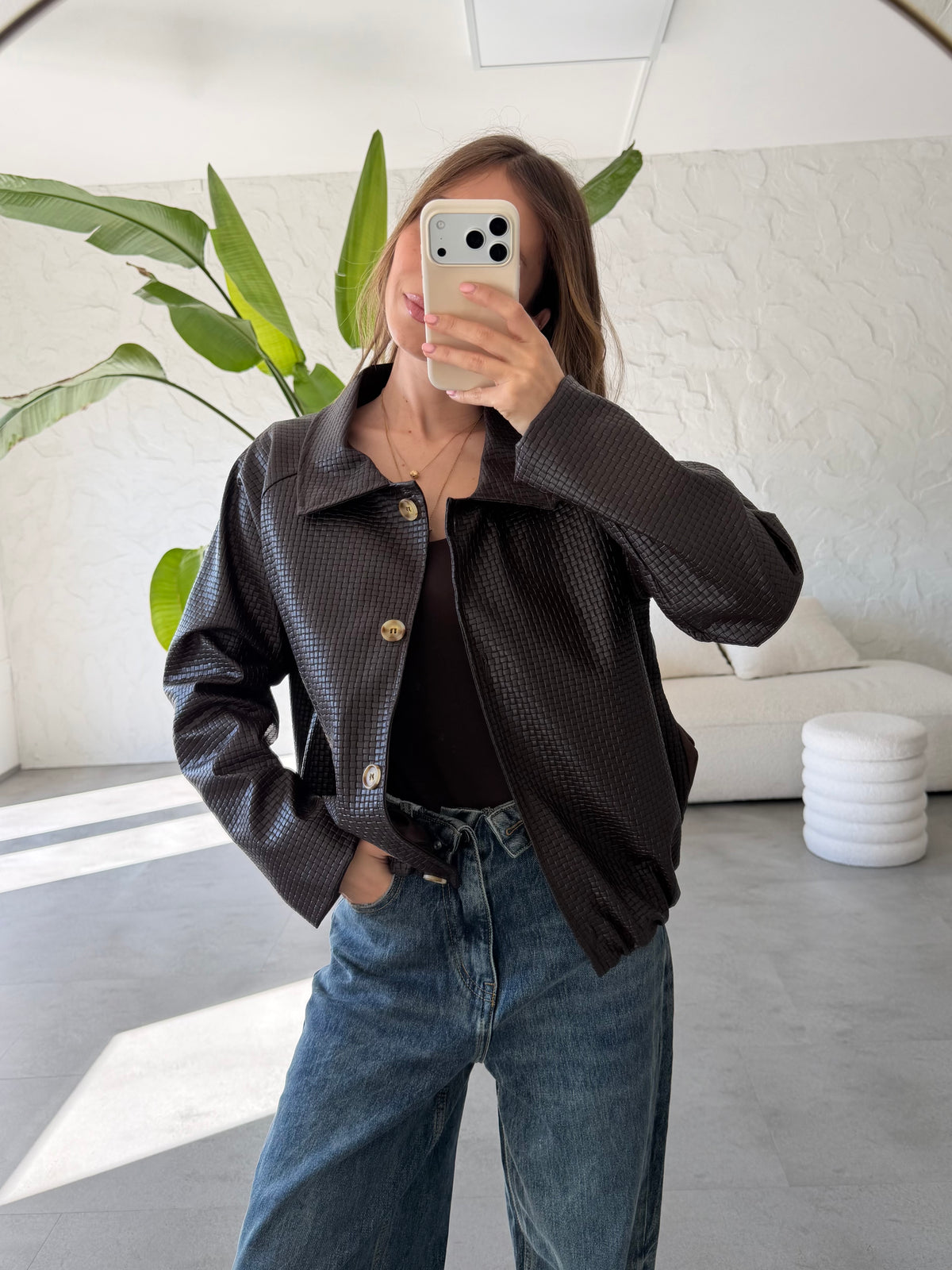 Bomber ecopelle bottega