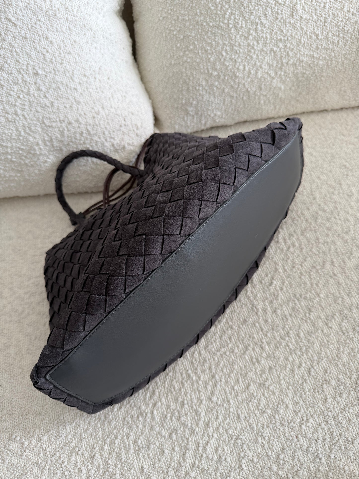 Borsa intreccio camoscio