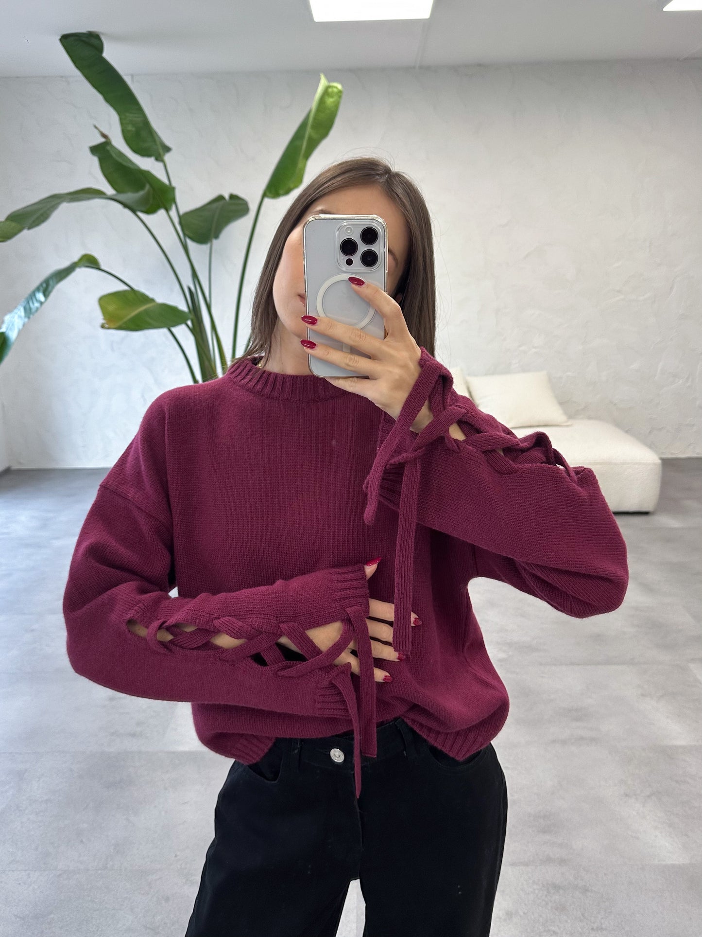 Maglione lacci Vicolo