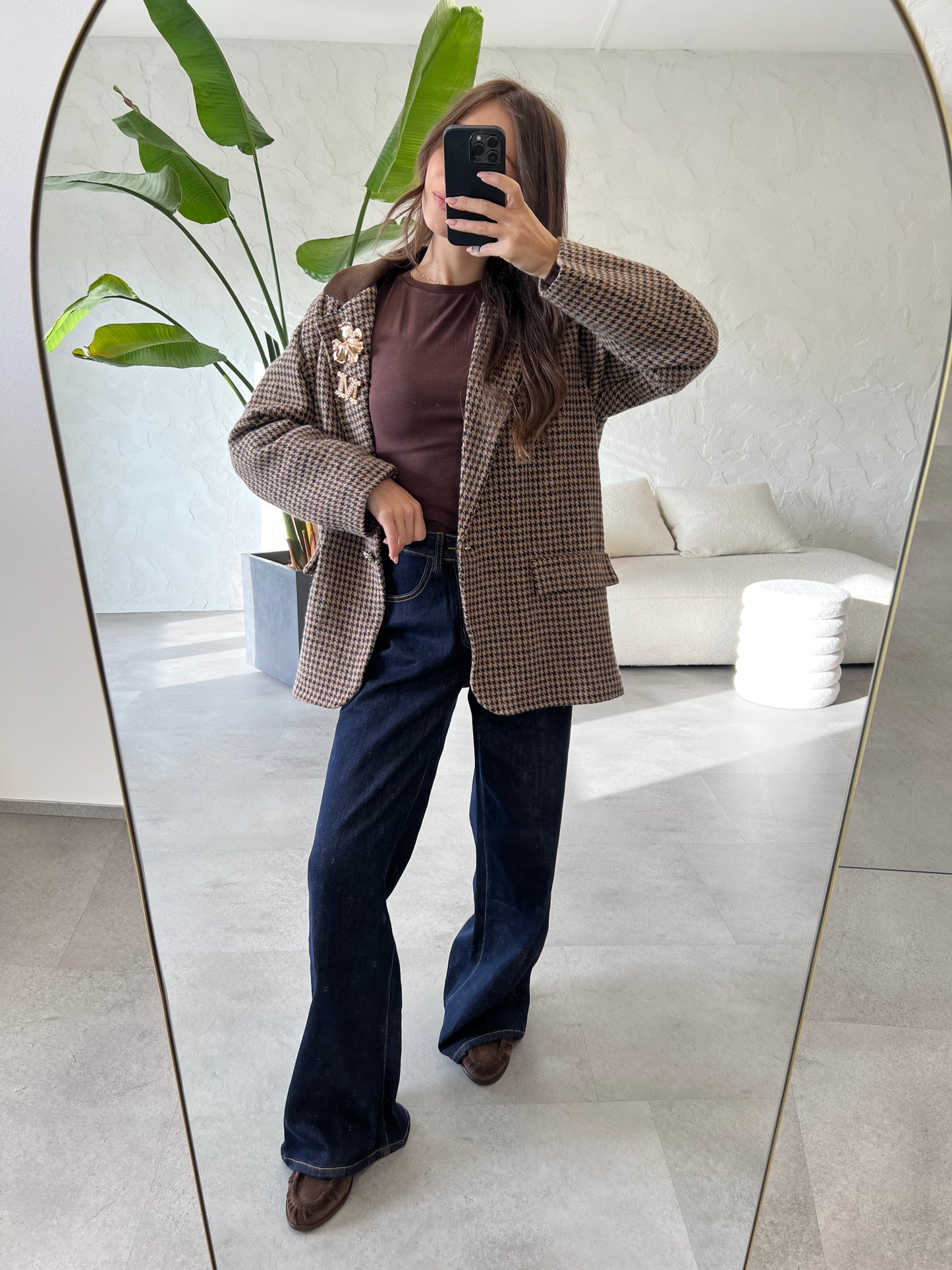 Giacca collo a contrasto