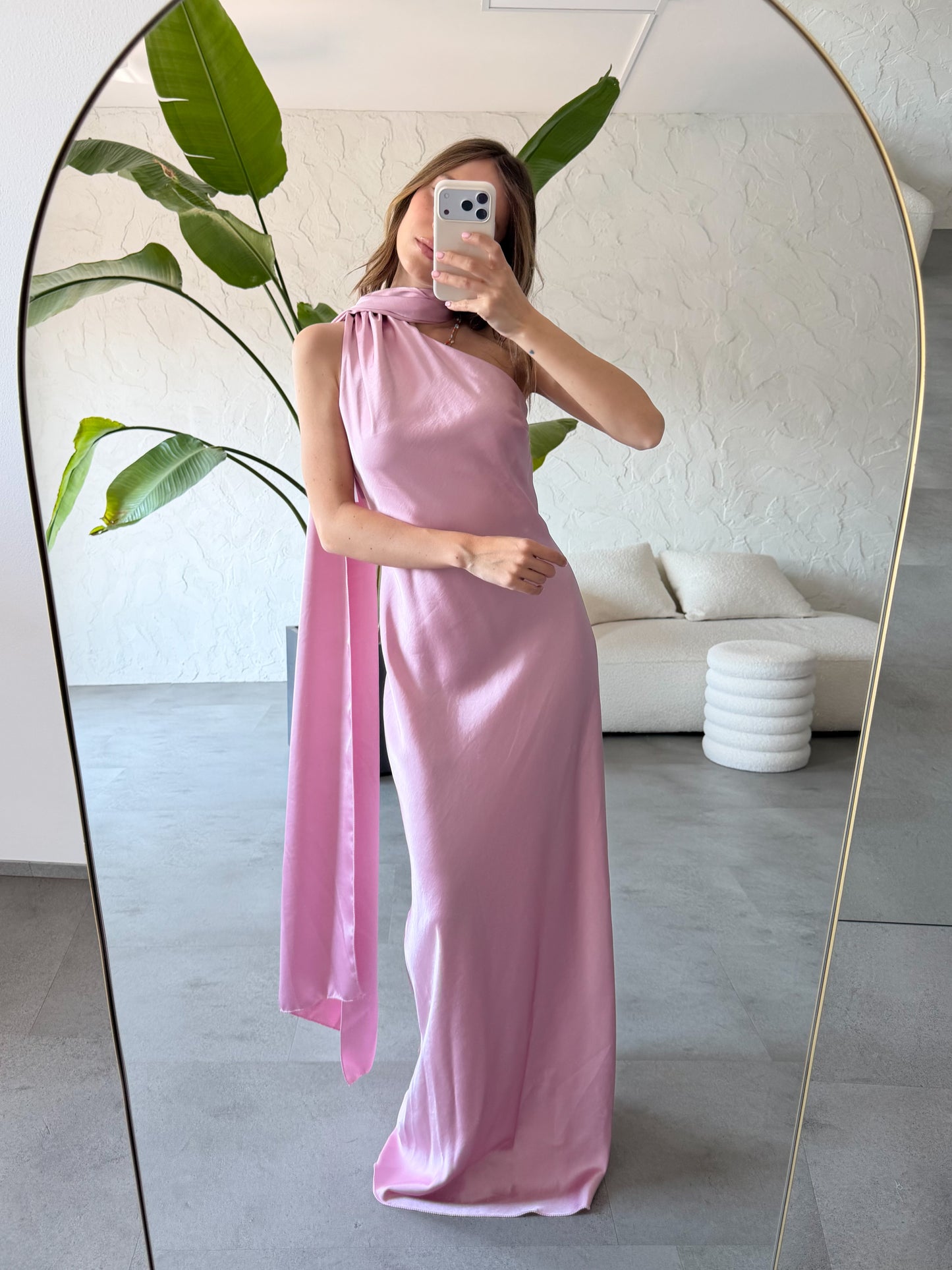 Abito fascia satin