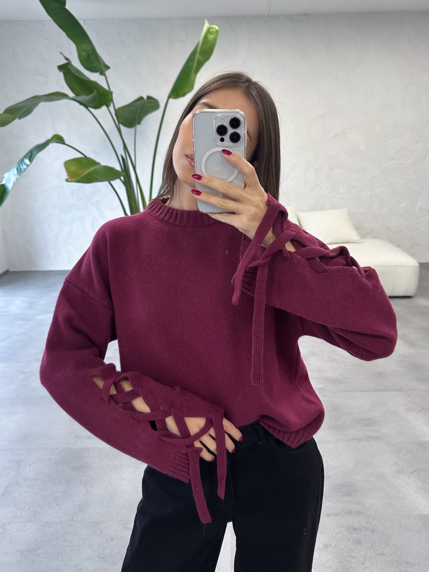 Maglione lacci Vicolo