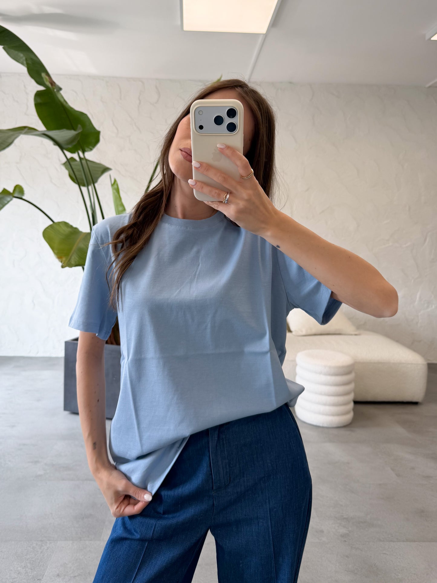 T-shirt basic over