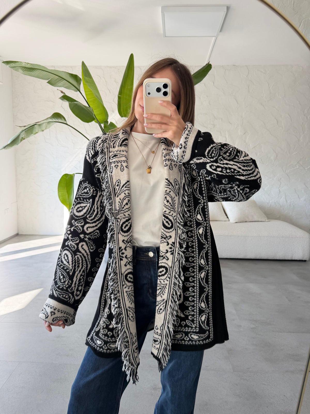 Cardigan bandana medio