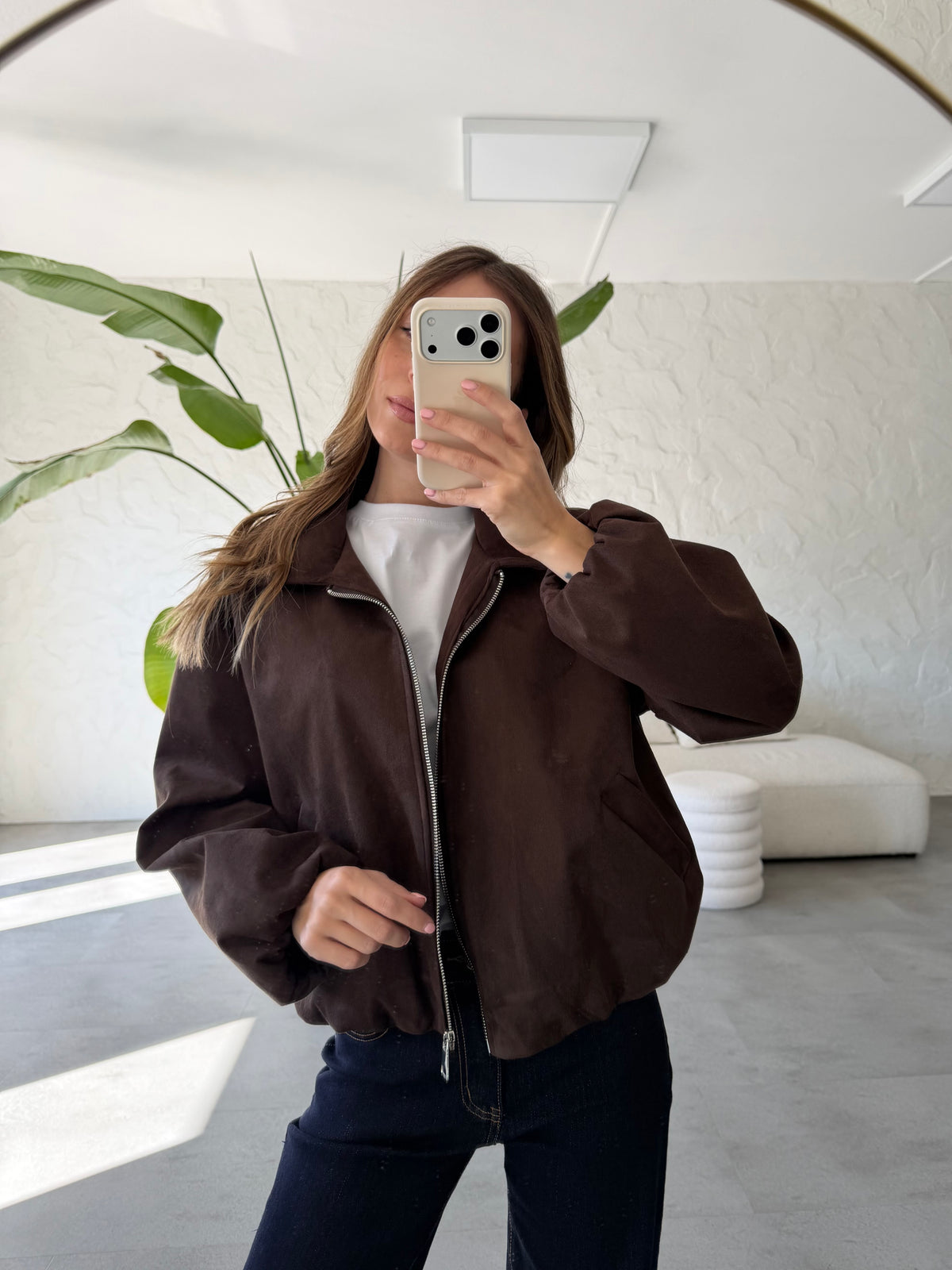 Giacca eco suede