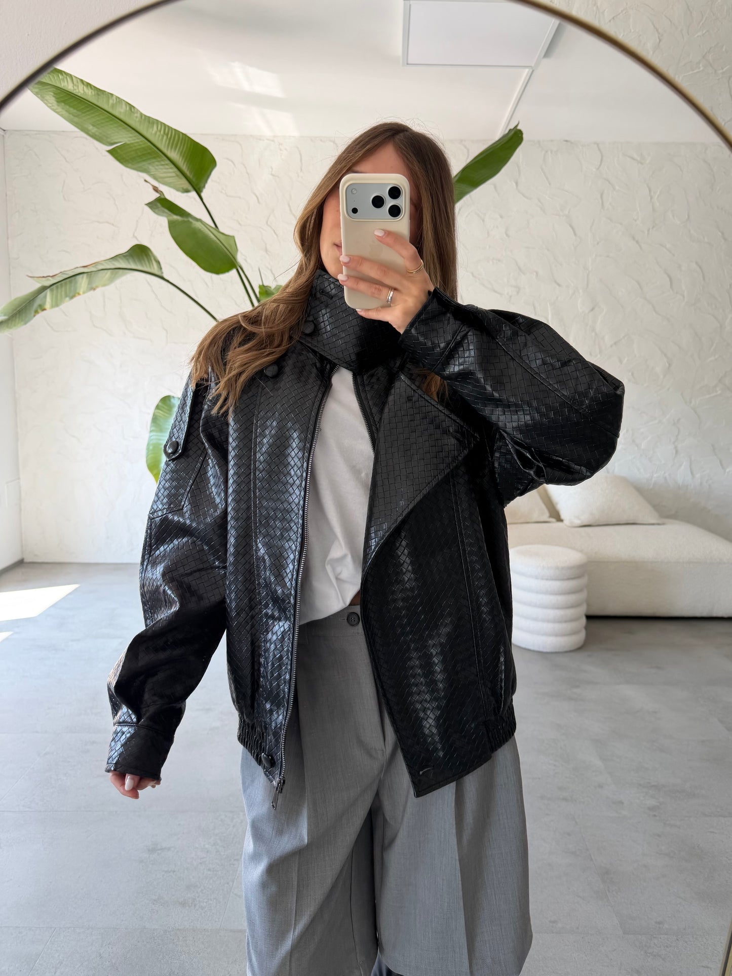 Bomber ecopelle bottega