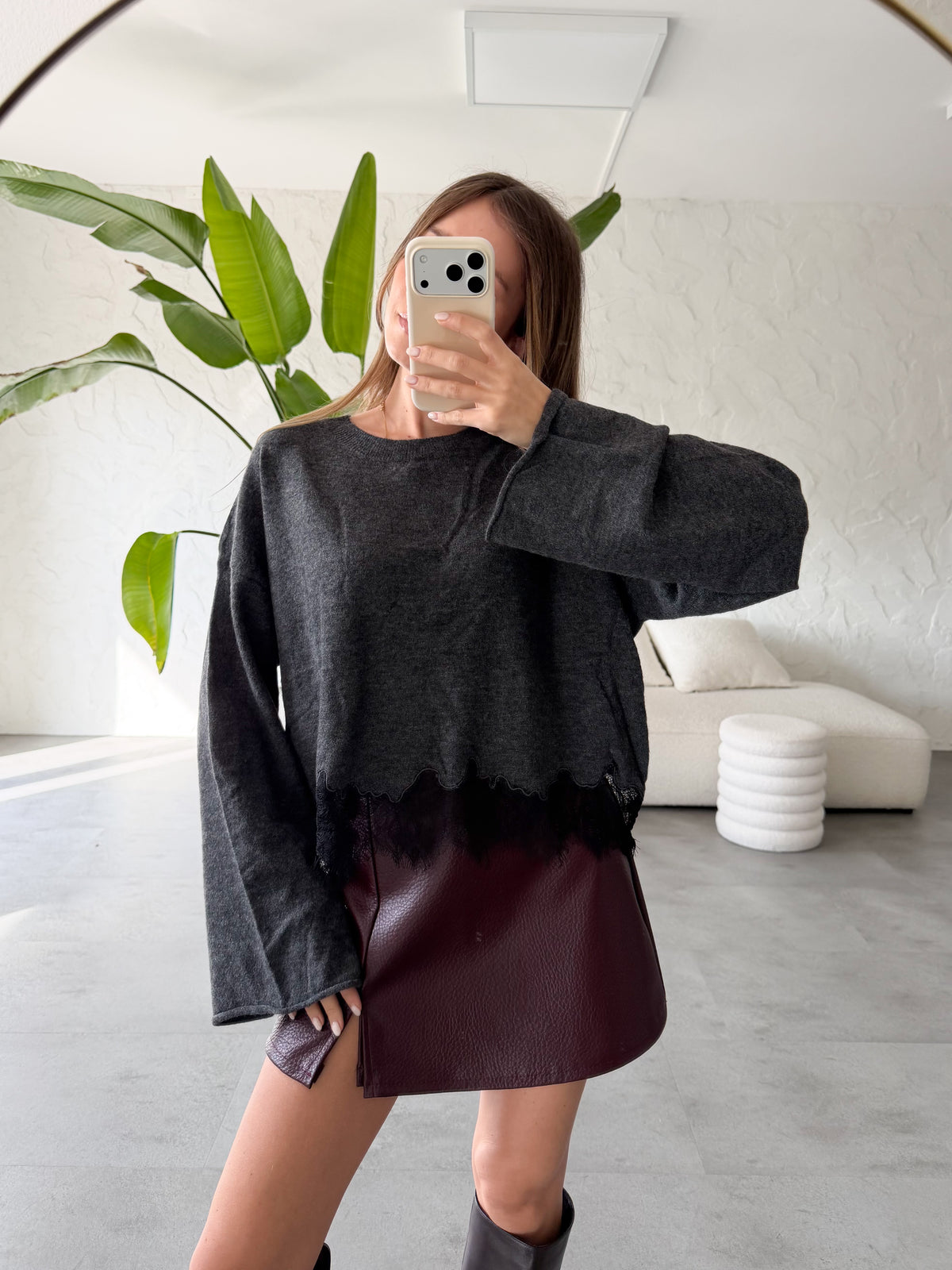 Maglione pizzo
