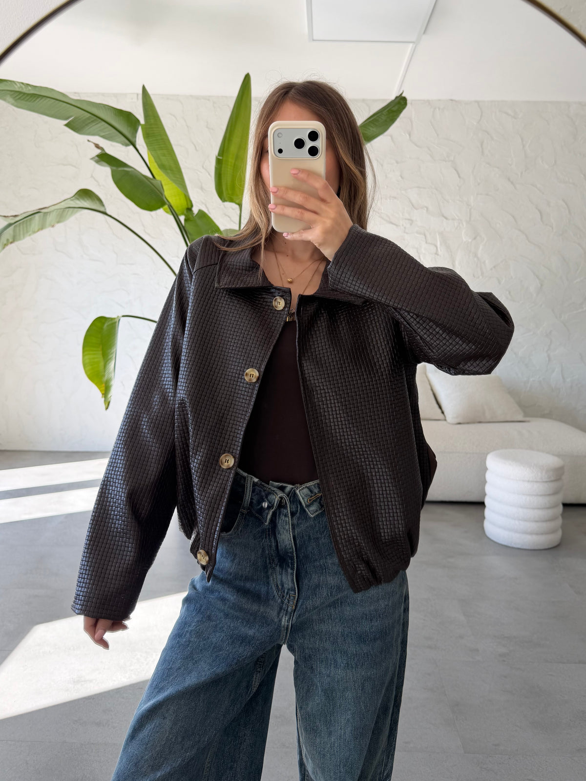 Bomber ecopelle bottega
