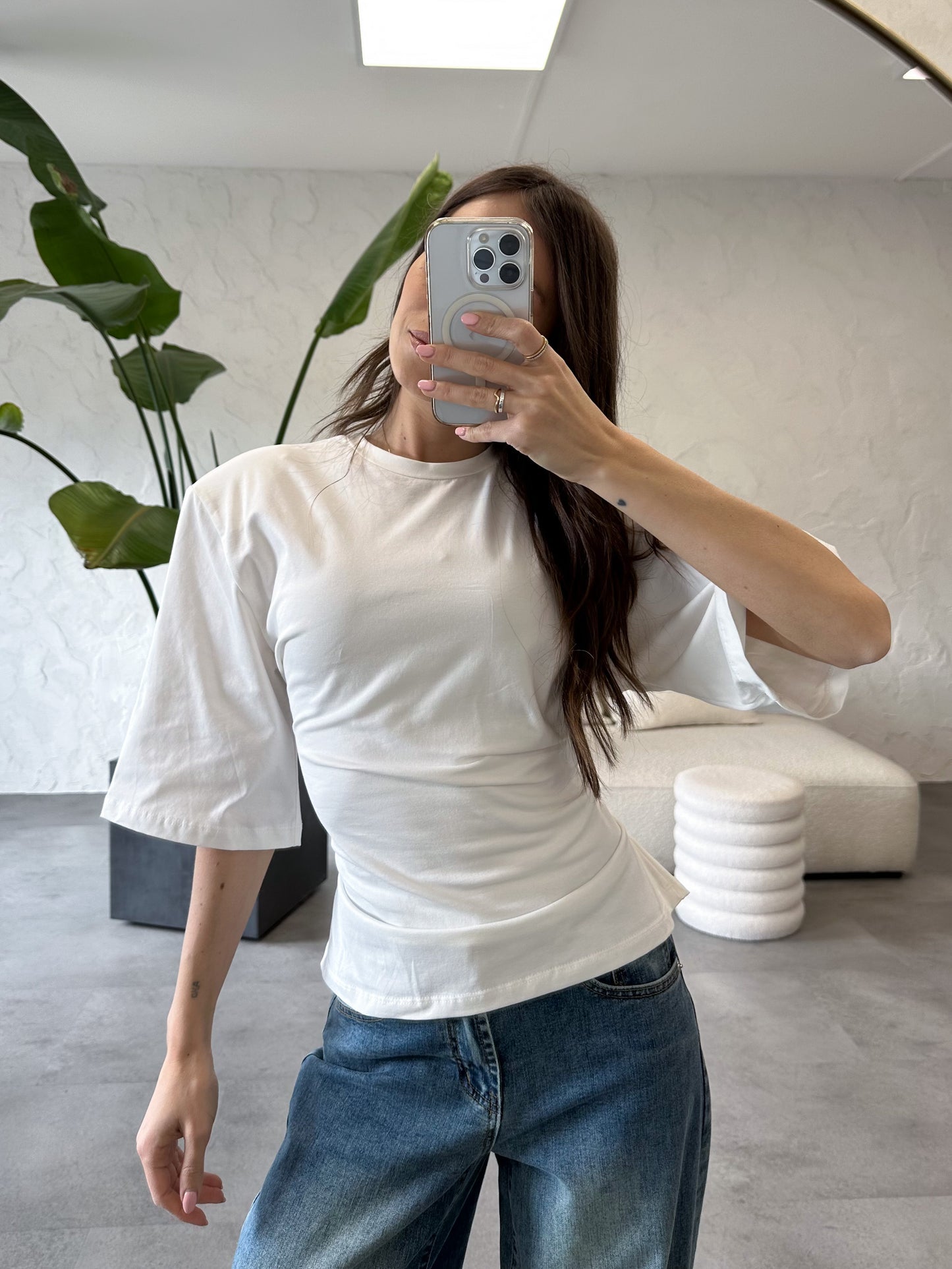 T-shirt allacciata