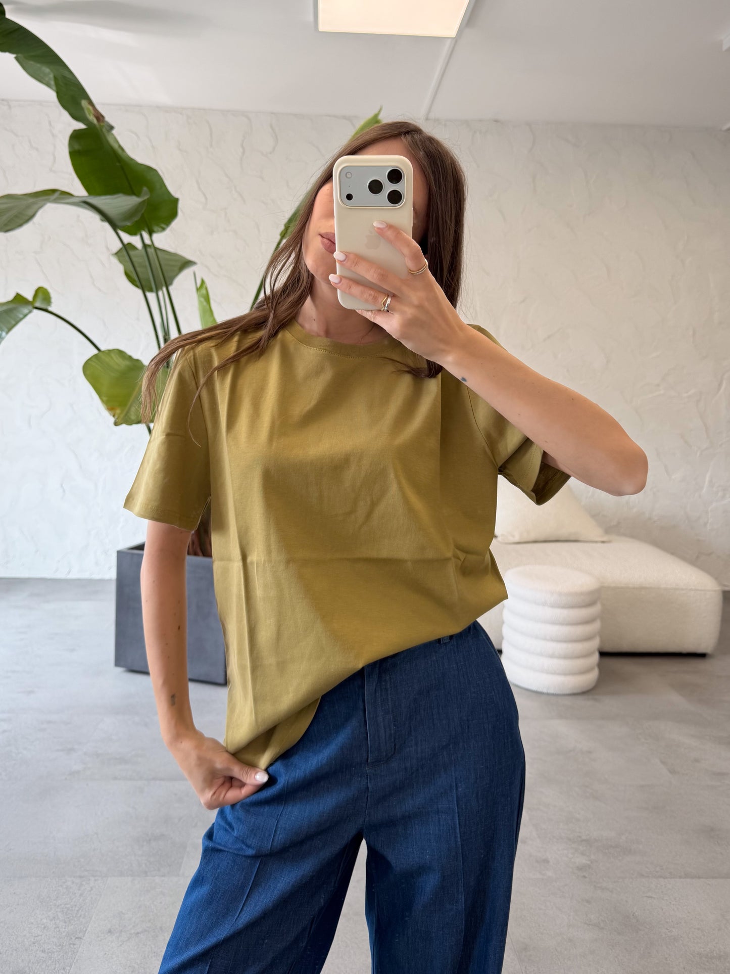 T-shirt basic over