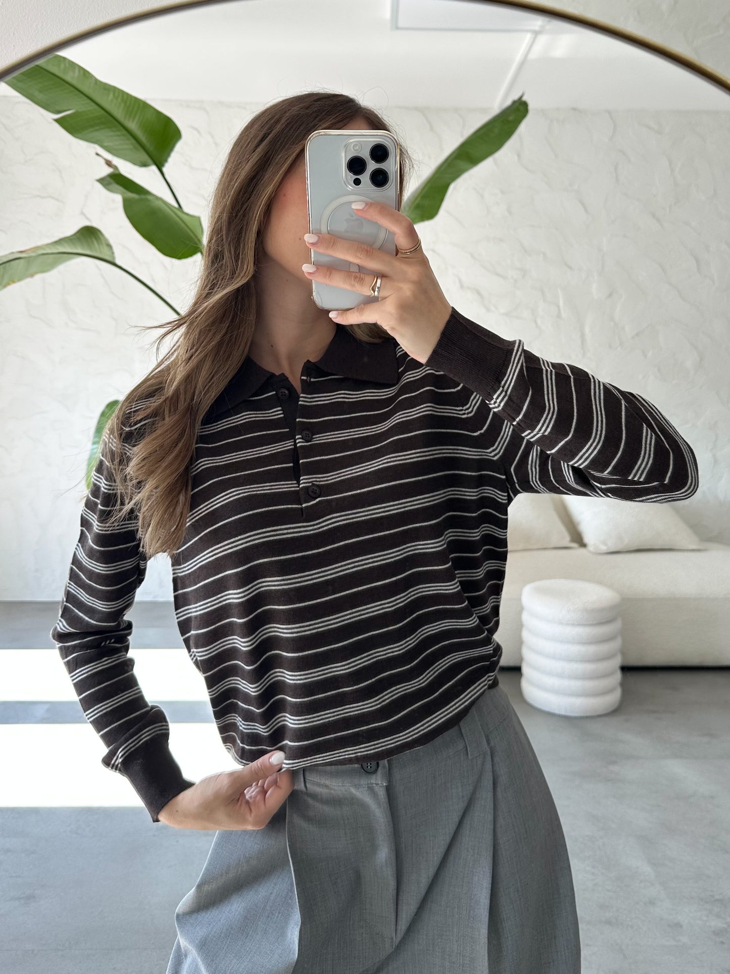 Maglia polo righe